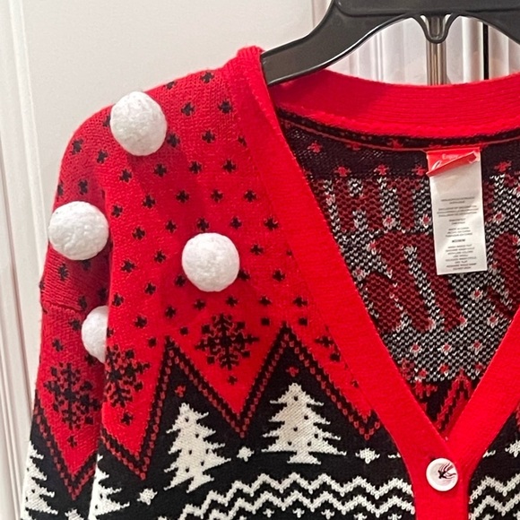 Coca Cola Coke Christmas Holiday Cardigan Ugly Christmas Sweater sz M Xmas party - Picture 8 of 16